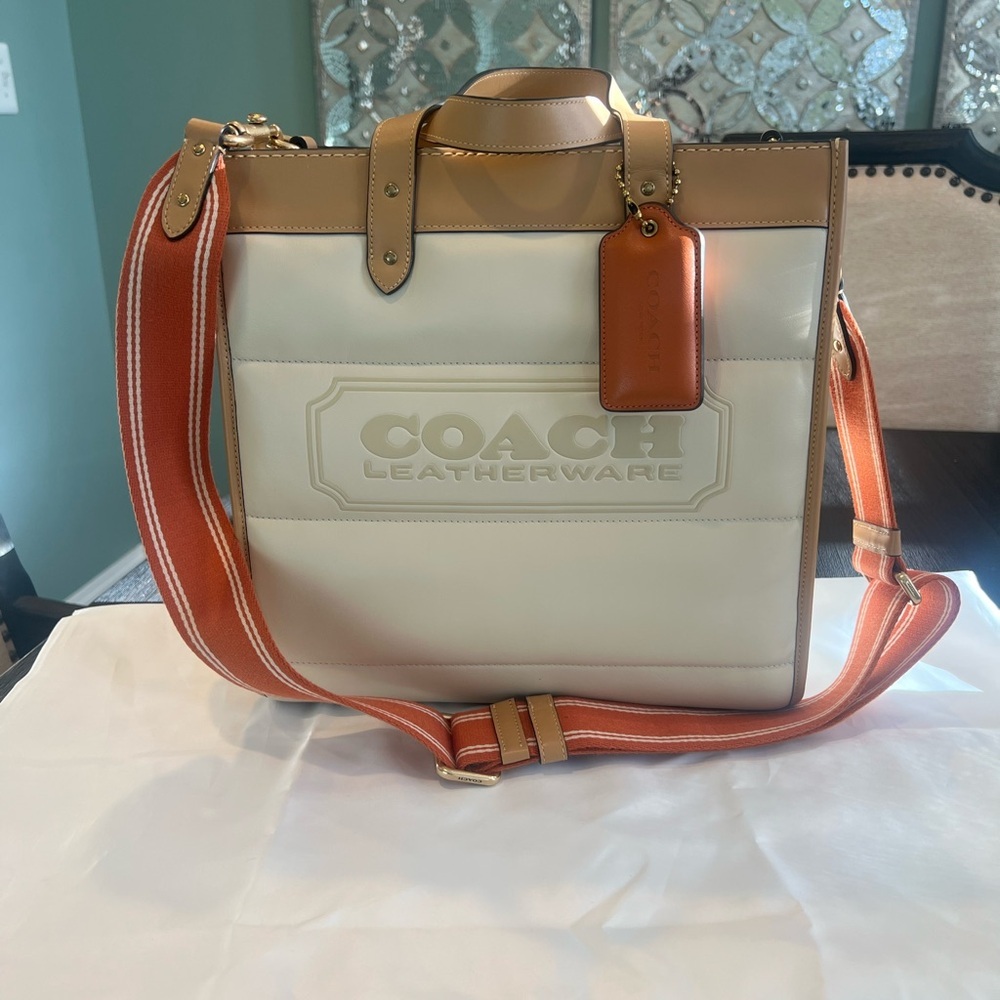 NWT Coach Quilted Large Field Tote